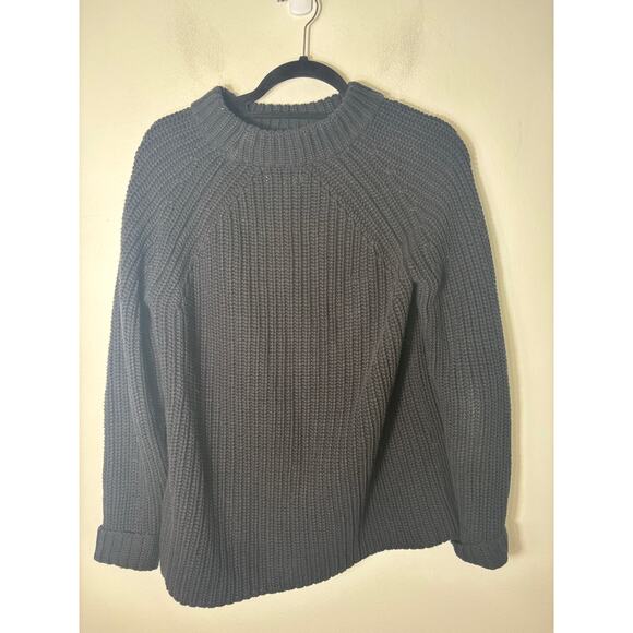 Goodthreads Black Large Knit Long Sleeve Cotton Sweater Sz S - Picture 2 of 2